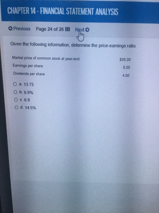 Solved CHAPTER 14-FINANCIAL STATEMENT ANALYSIS -J Page 1 Of | Chegg.com