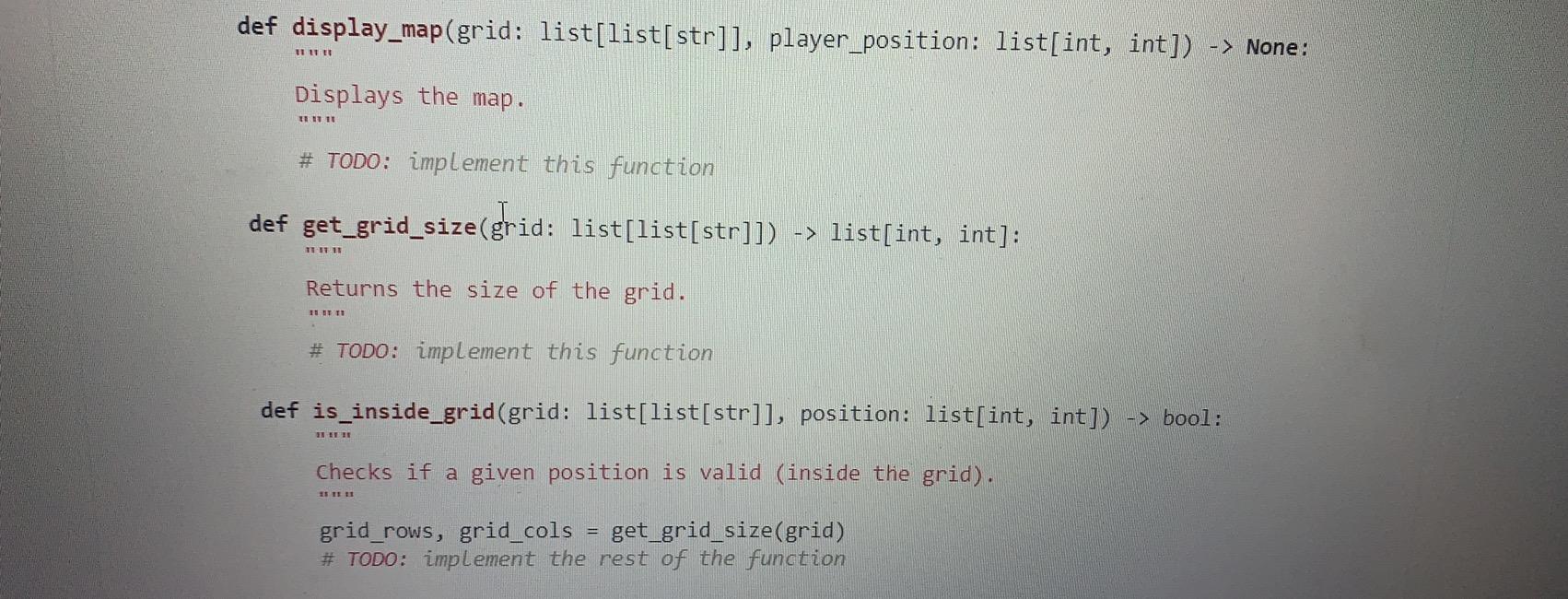 Solved In addition to the functions you already have: 1. | Chegg.com