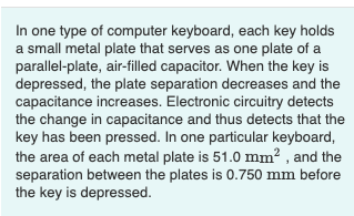 Solved In one type of computer keyboard, each key holds a | Chegg.com