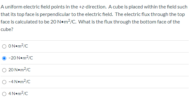 Solved A uniform electric field points in the +z-direction. | Chegg.com