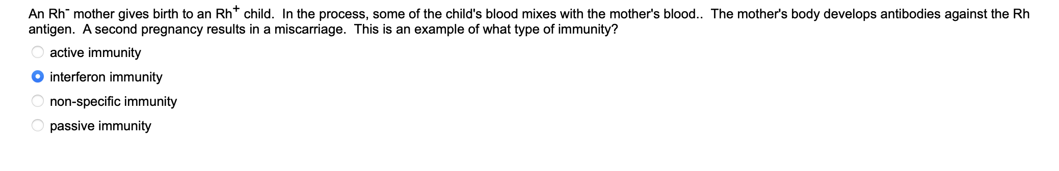 Solved An Rh mother gives birth to an Rht child. In the | Chegg.com