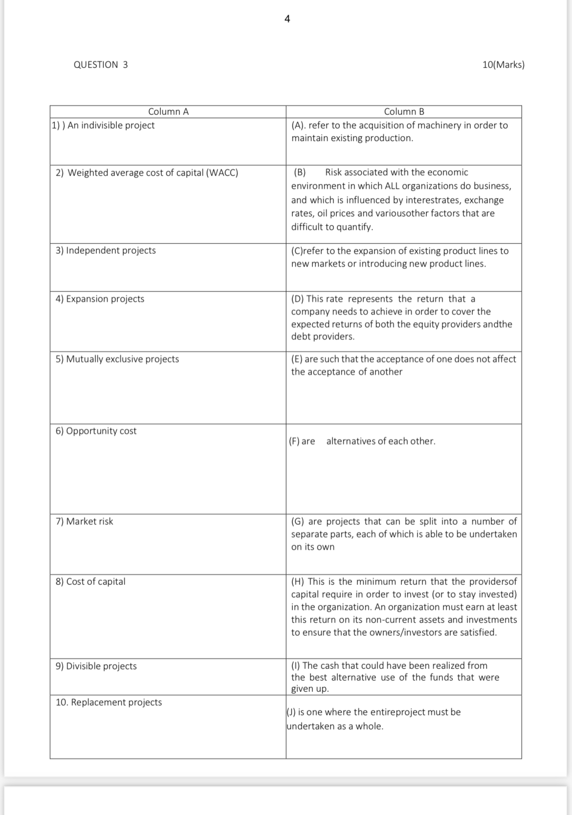 Solved QUESTION 3 10(Marks) | Chegg.com