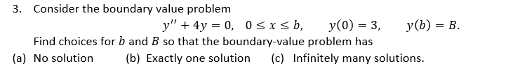 Solved 3. Consider the boundary value problem | Chegg.com