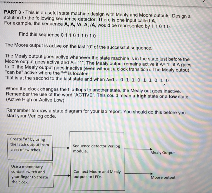 PART 3 - This is a useful state machine design with | Chegg.com