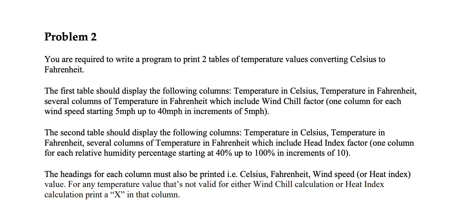 Problem 2 You are required to write a program to | Chegg.com