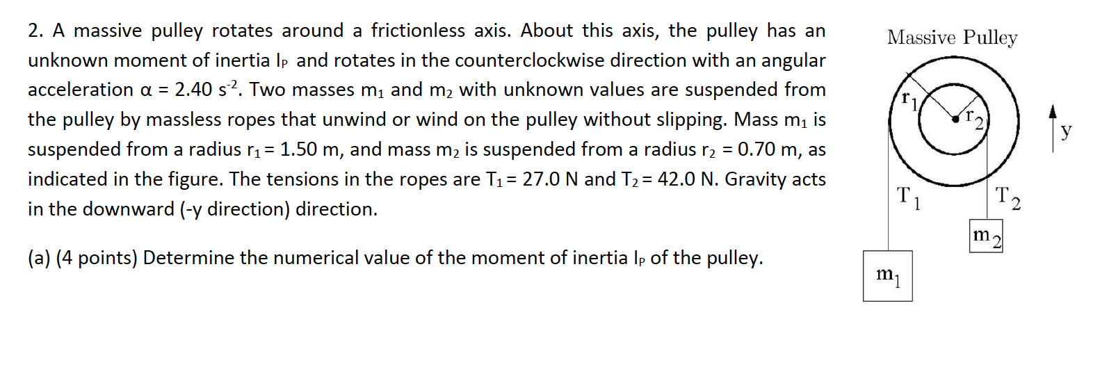 Solved (b) (6 points) Determine the numerical values of the | Chegg.com