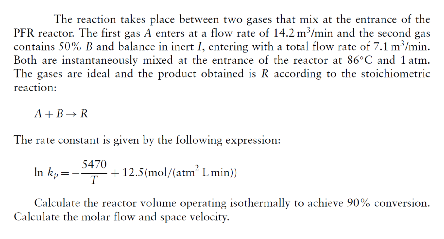 Solved The reaction takes place between two gases that mix | Chegg.com