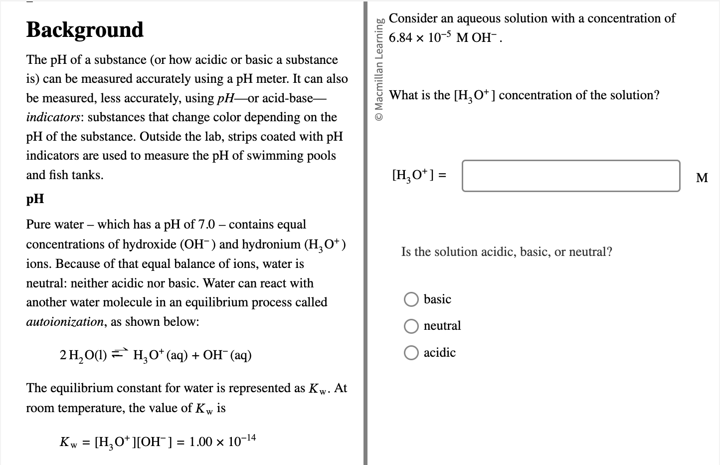 Solved Consider An Aqueous Solution With A Concentration Of