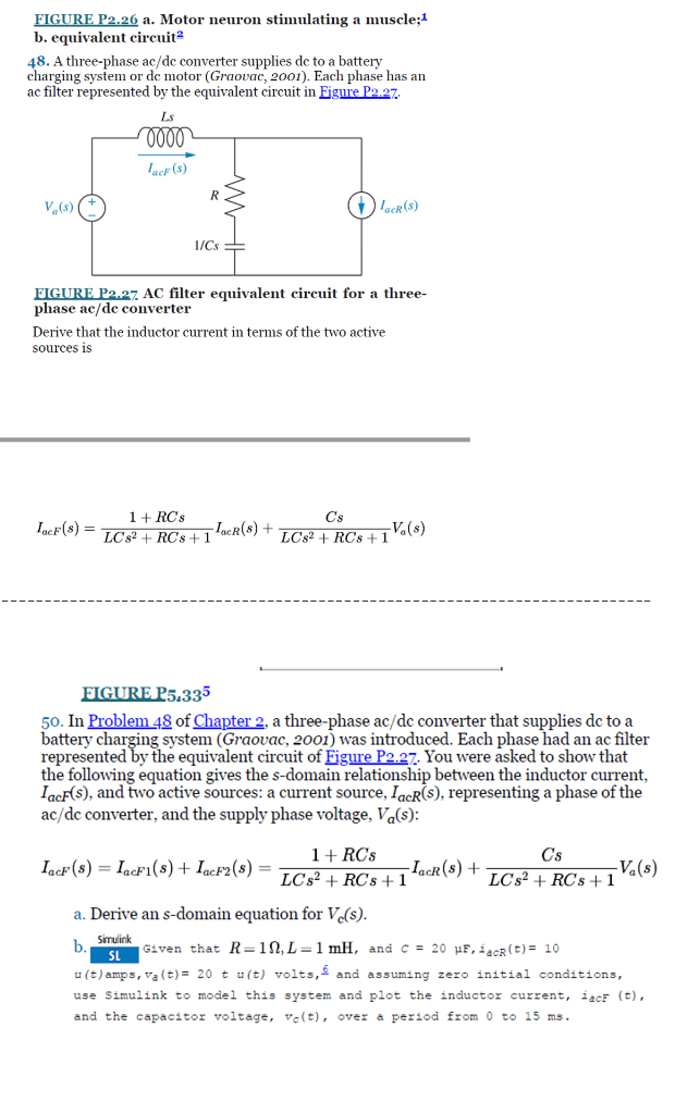 Solved FIGURE P2.26 a. Motor neuron stimulating a muscle;1 | Chegg.com