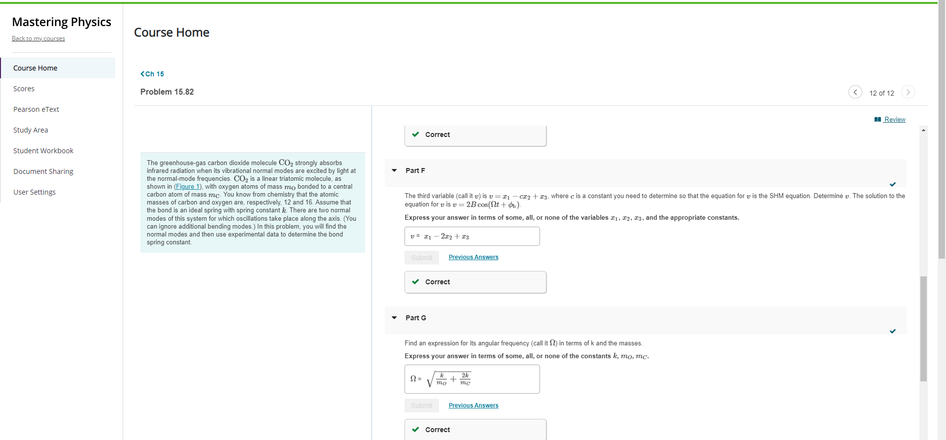 Solved Need help with parts H,I and J, finding equations for | Chegg.com
