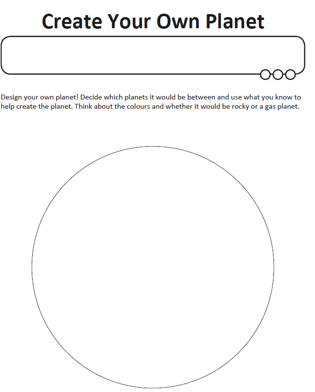 Solved create your own planet design your own planet decide chegg