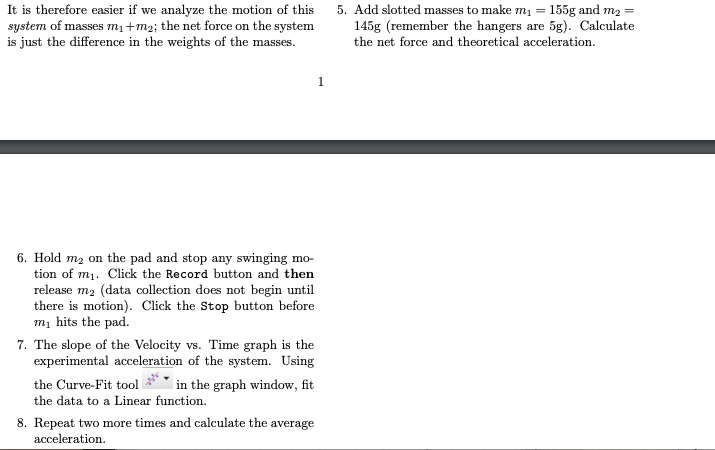 Solved Newton's Second Law Lab 1. What are the percent | Chegg.com
