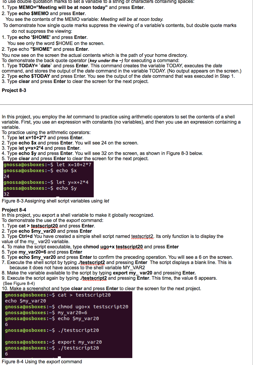 Lab 8 - Introduction To Shell Script Programming Fall | Chegg.com