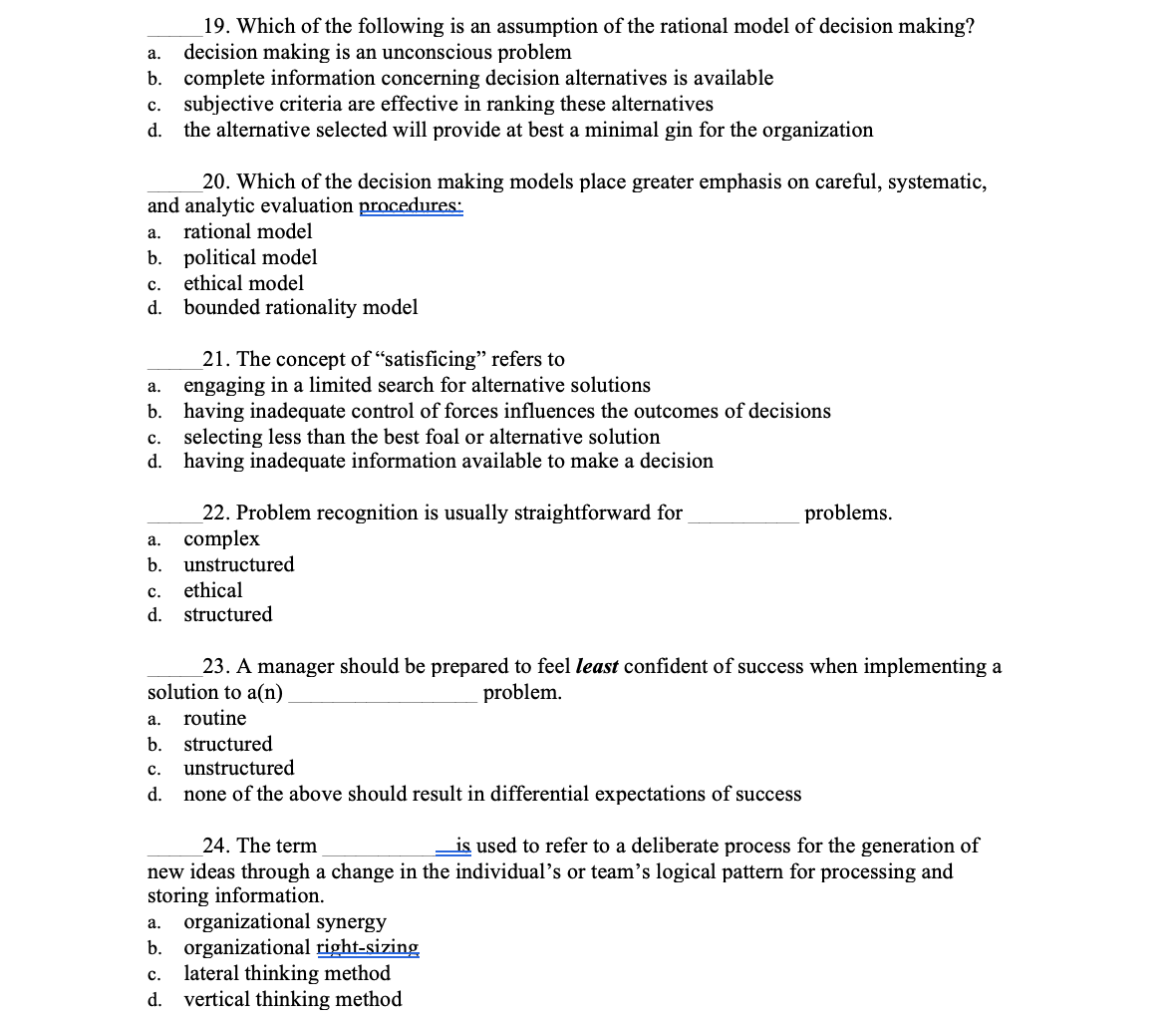 19-which-of-the-following-is-an-assumption-of-the-rational-model-of