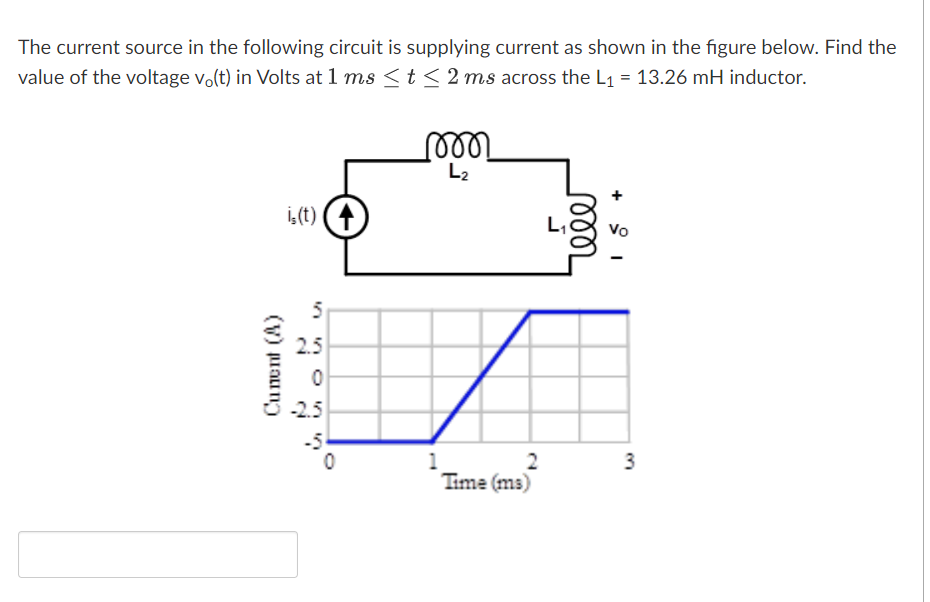 Solved The Current Source In The Following Circuit Is | Chegg.com