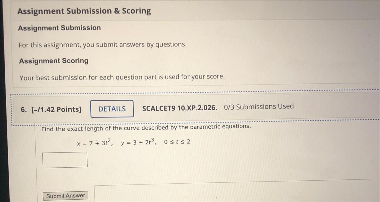 Solved Assignment Submission & Scoring Assignment Submission | Chegg.com