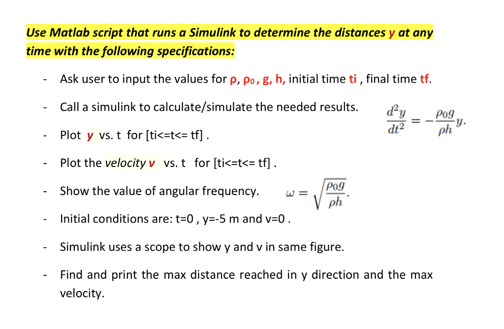 Solved Use Matlab script that runs a Simulink to determine | Chegg.com