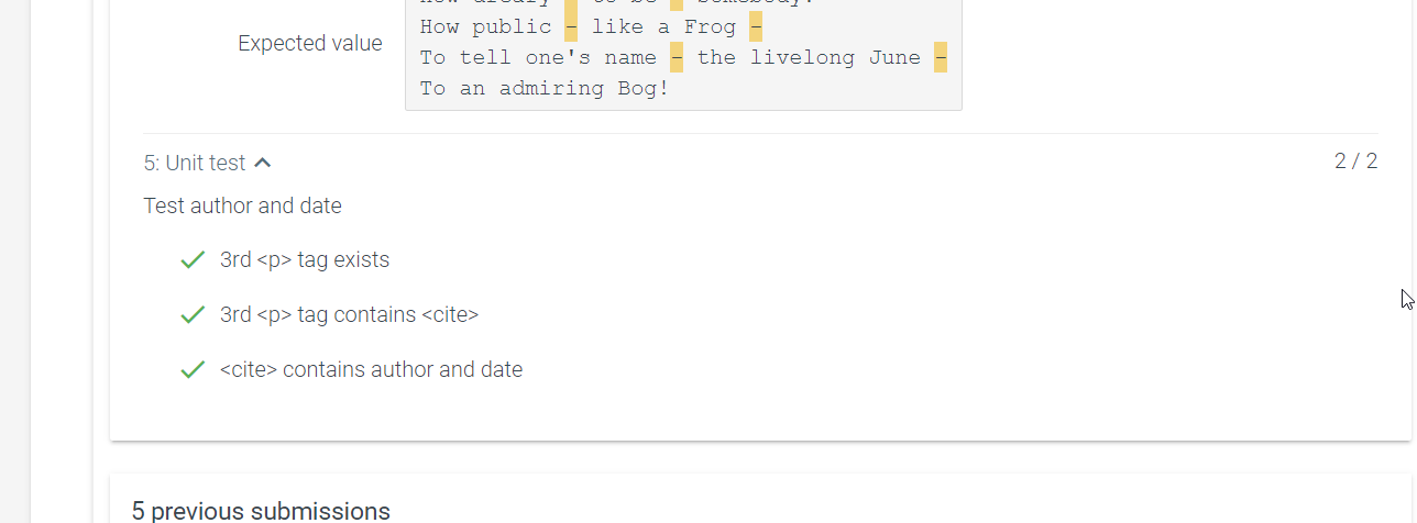 Solved Create a web page that displays the poem below. Use | Chegg.com