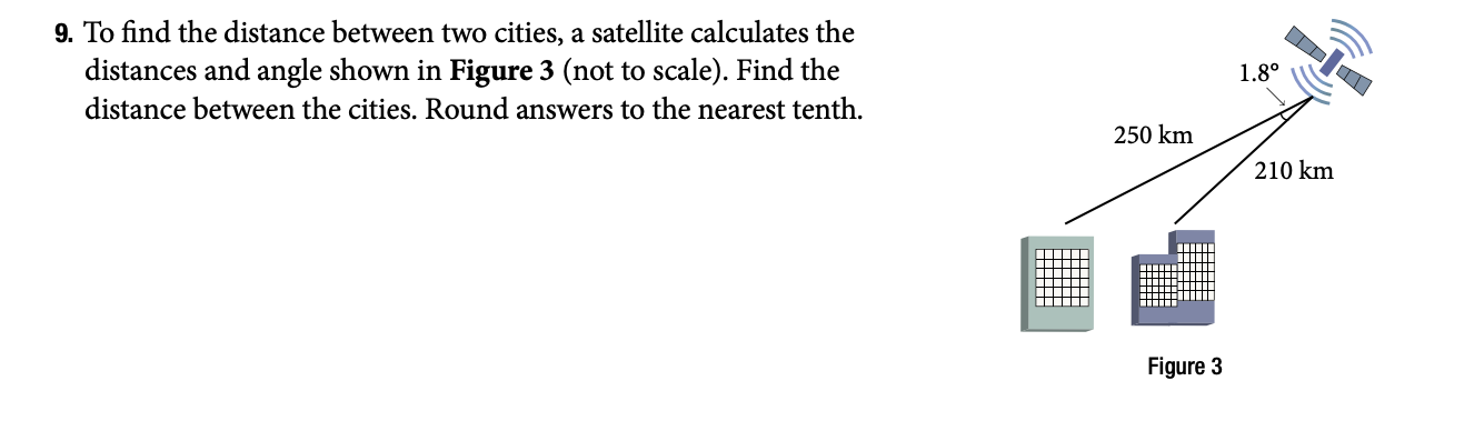 Solved 9. To find the distance between two cities, a | Chegg.com