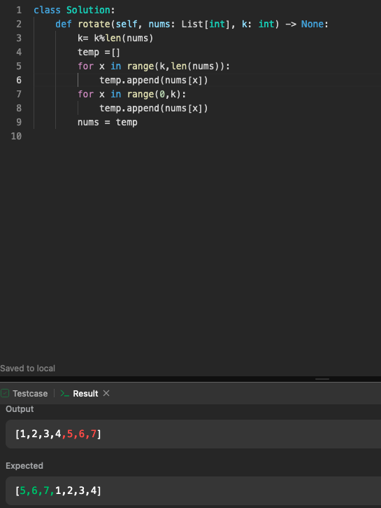 Solved Array Rotation: Rotate an array k elements to the | Chegg.com