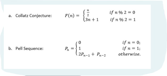Solved Write a recursive function for the following | Chegg.com