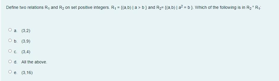 Solved Define two relations R, and R2 on set positive | Chegg.com