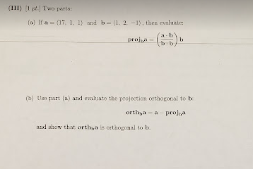 Solved (a) If A= 17,1,1} And B={1,2,−1}, Then Evaluate: | Chegg.com