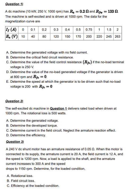 Solved Please answer all parts of the question. All these | Chegg.com