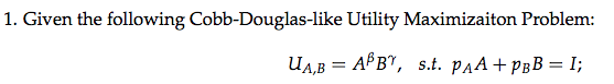 Solved Solve the optimal endogenous variables such that | Chegg.com