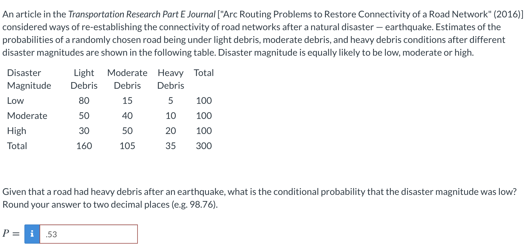 Solved An Article In The Transportation Research Part E J Chegg Com