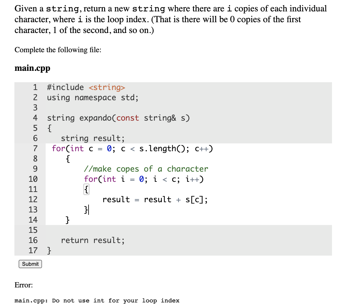 Solved Given a string, return a new string where there are i | Chegg.com