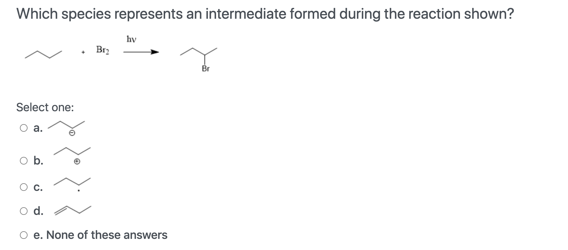 Solved Which species represents an intermediate formed | Chegg.com