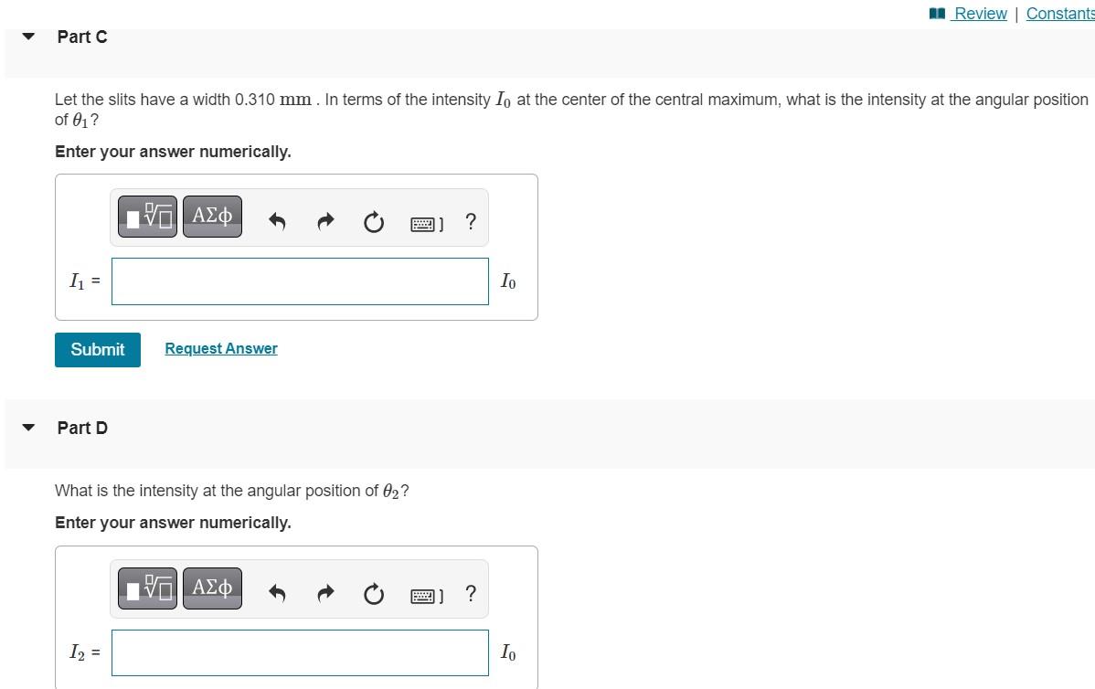 Solved An interference pattern is produced by light with a | Chegg.com