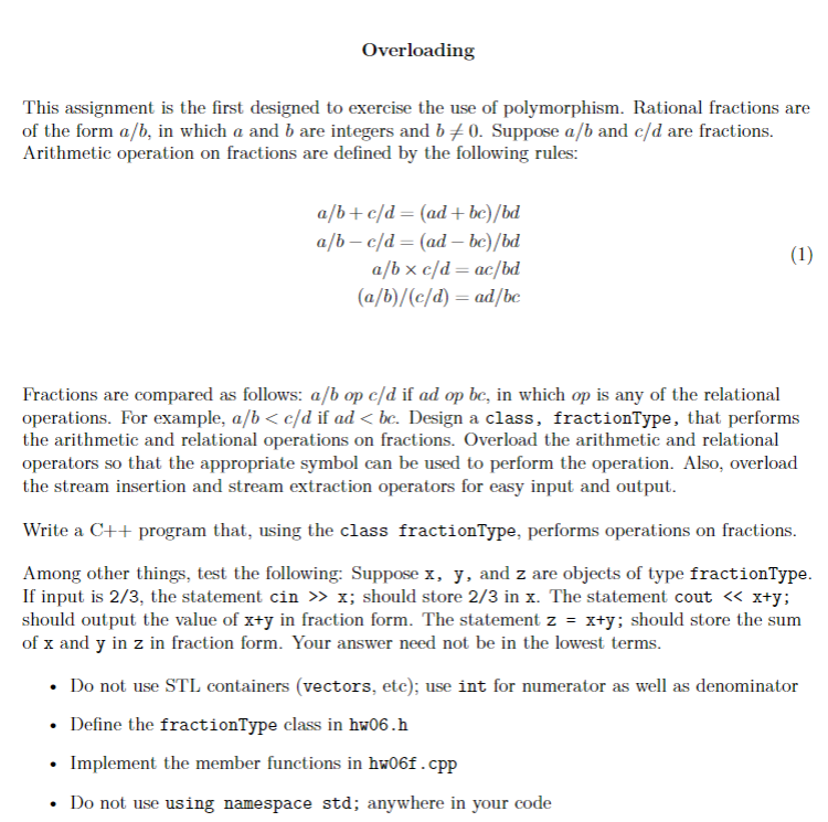 Solved This assignment is the first designed to exercise the | Chegg.com