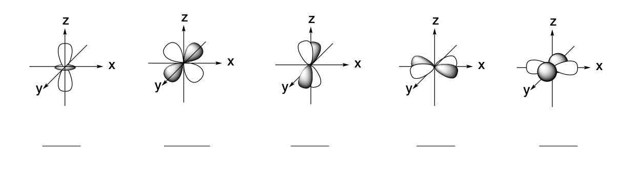 Solved Underneath each orbital, write the orbital’s name | Chegg.com