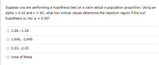 Solved Suppose you are performing a hypothesis test on a | Chegg.com