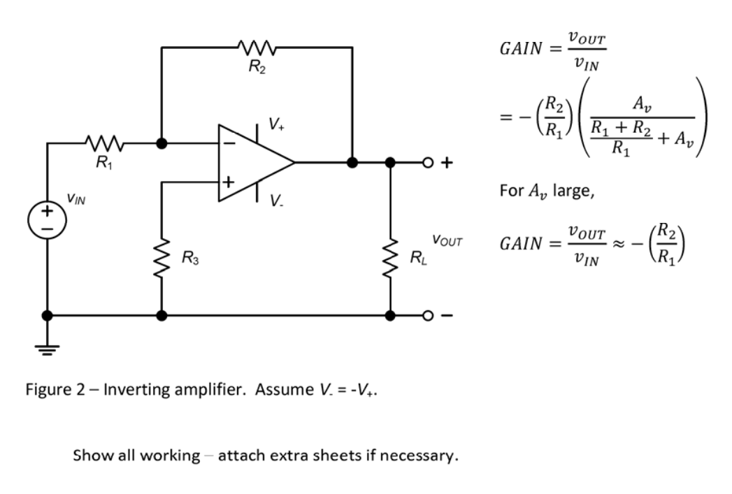 Solved Using the model for the operational amplifier given | Chegg.com