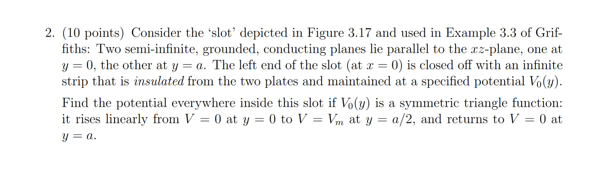2. (10 points) Consider the 'slot' depicted in Figure | Chegg.com