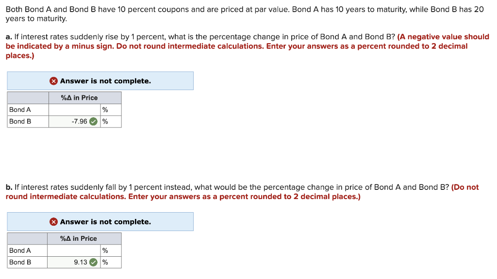 Solved Both Bond A And Bond B Have 10 Percent Coupons And | Chegg.com