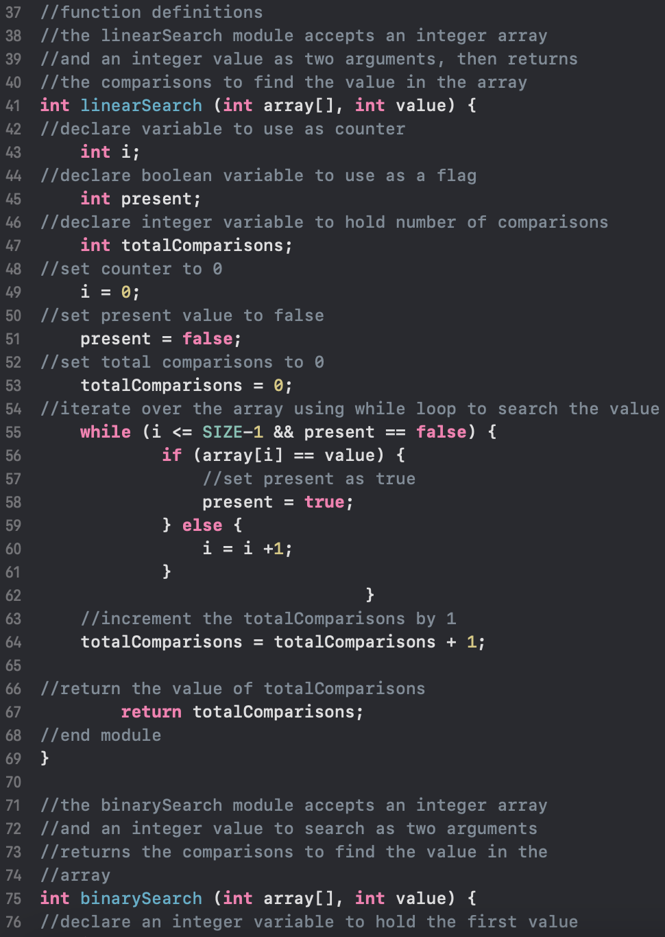Solved 7. Search Benchmarks Design an application that has | Chegg.com