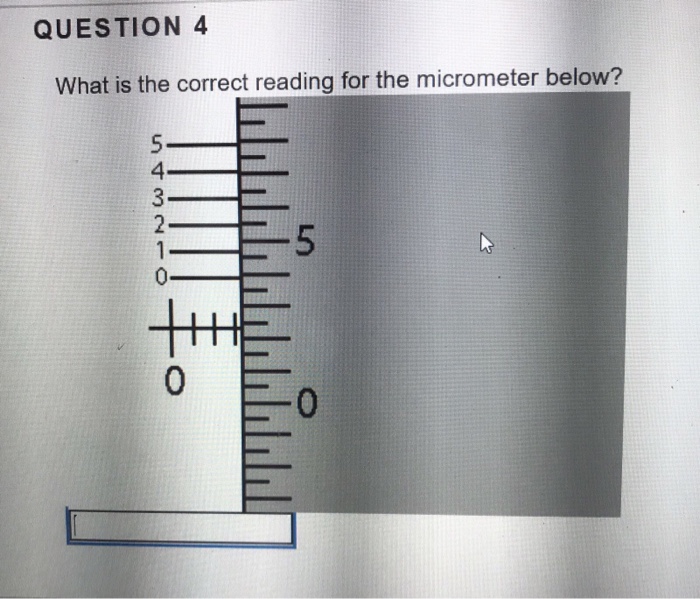 Solved: What Is The Correct Reading For The Micrometer Below? | Chegg.com