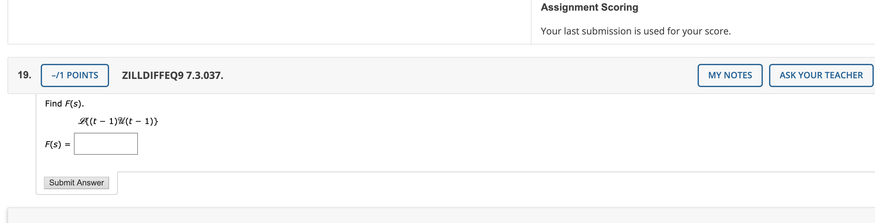 Solved Assignment Scoring Your last submission is used for | Chegg.com