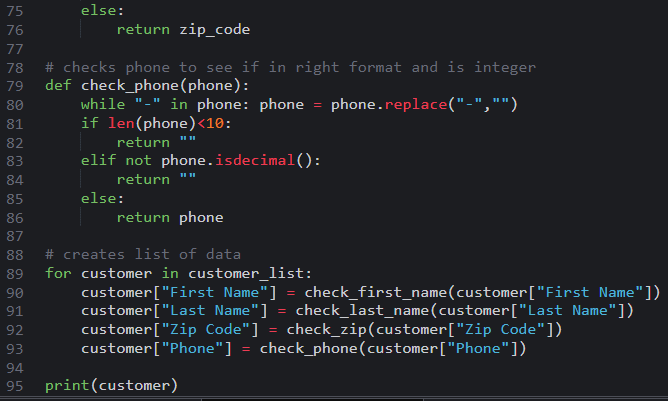 python program to check tech number or not – python... Solved I have started creating a Python program that | Chegg.com