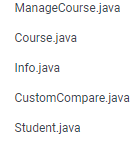 Solved 1) Develop a Java class named Info to represent name | Chegg.com