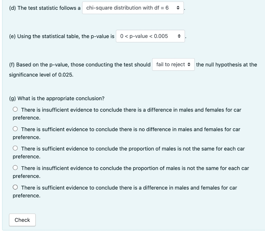 Solved Random samples of 51 male students and 53 female | Chegg.com