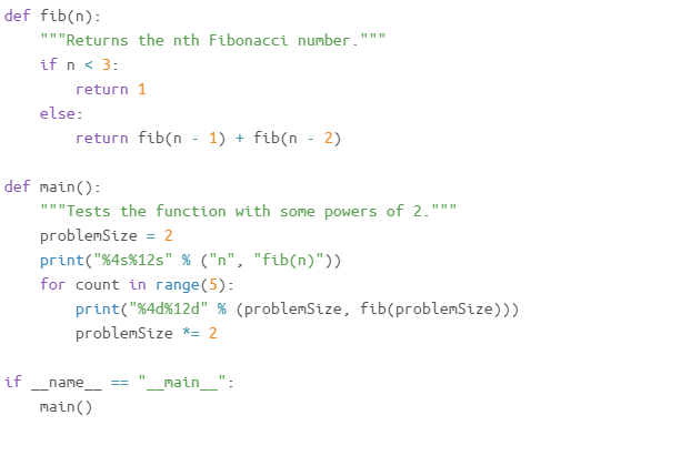 Solved Modify the recursive Fibonacci function to employ the | Chegg.com