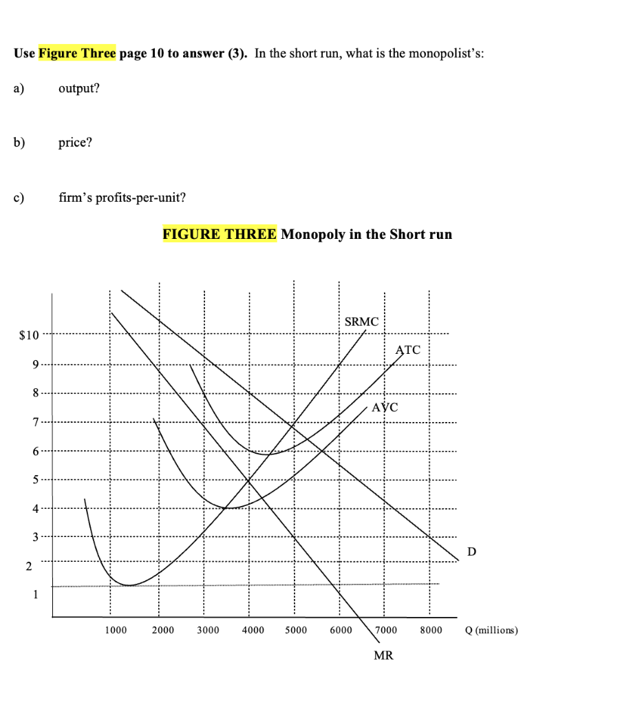 Solved Use Figure Three page 10 to answer (3). In the short | Chegg.com
