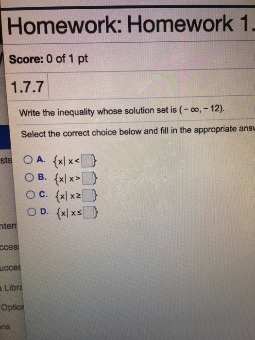 Solved Homework: Homework 1 Score: 0 of 1 pt Write the | Chegg.com
