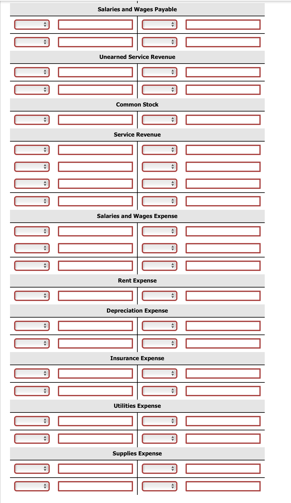 Solved Post the adjusting entries to the ledger accounts. | Chegg.com