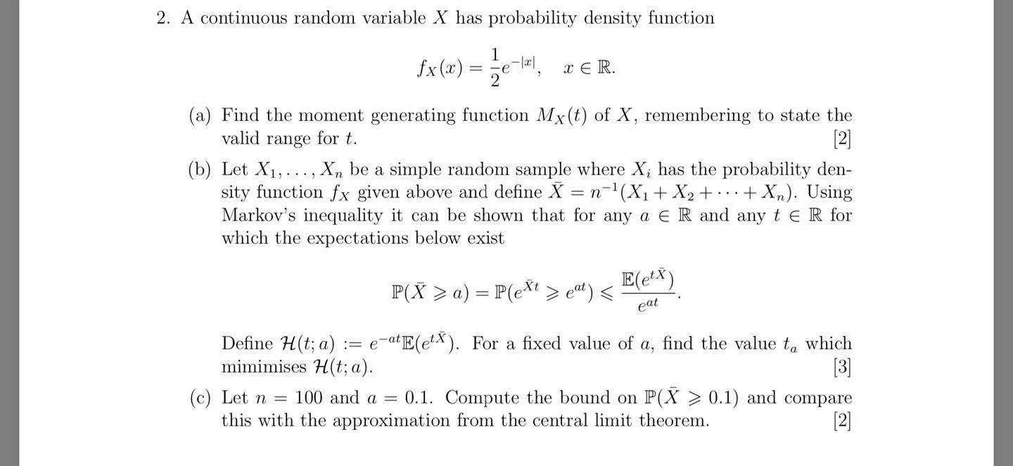 A Continuous Random Variable X Has Probability Chegg Com